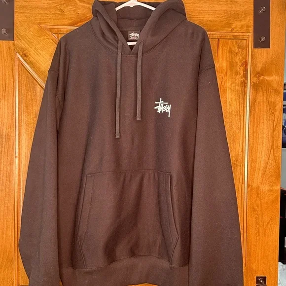 Stussy Black Hoodie with White Logo - Picture 4 of 4
